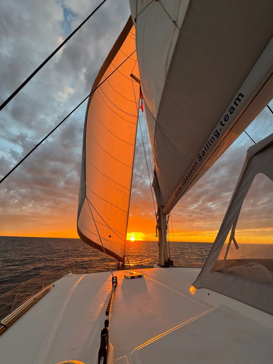 Abendlicht auf See